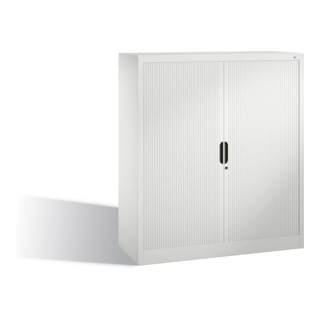 C+P File sideboard Omnispace avec volet roulant et étagères gris clair 420 mm