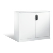 Buffet porte-documents Acurado de C+P avec portes battantes, 2 hauteurs de classeurs, H1000xL1200xP400mm Façade blanc pur Corps blanc pur-1