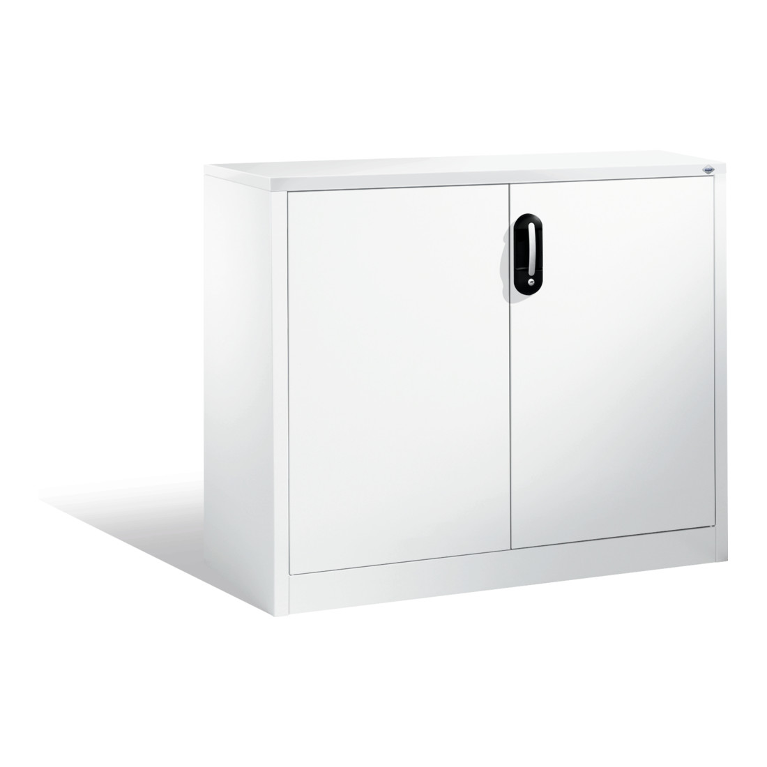 Buffet porte-documents Acurado de C+P avec portes battantes, 2 hauteurs de classeurs, H1000xL1200xP400mm Façade blanc pur Corps blanc pur