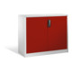 Buffet porte-documents Acurado de C+P avec portes battantes, 2 hauteurs de classeurs, H1000xL1200xP400mm Façade rouge rubis Corps gris clair-1