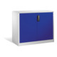 Buffet porte-documents Acurado de C+P avec portes battantes, 2 hauteurs de classeurs, H1000xL1200xP500mm Façade bleu lapis Corps gris clair-1