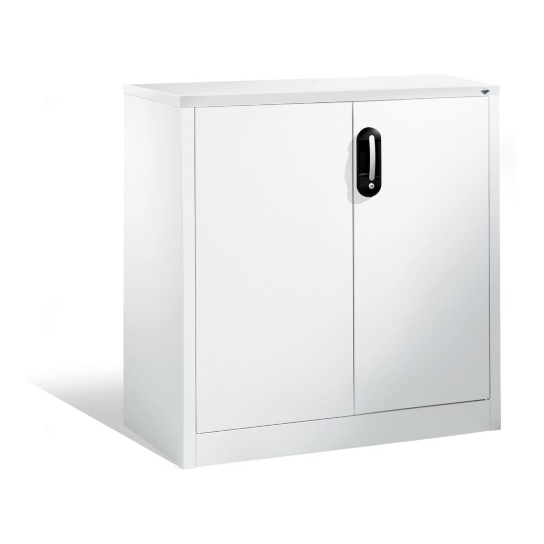 Buffet porte-documents Acurado de C+P avec portes battantes, 2 hauteurs de classeurs, H1000xL930xP500mm Façade blanc pur Corps blanc pur