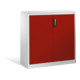 Buffet porte-documents Acurado de C+P avec portes battantes, 3 hauteurs de classeurs, H1200xL1200xP400mm Façade rouge rubis Corps gris clair-1