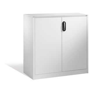 Buffet porte-documents Acurado de C+P avec portes battantes, 3 hauteurs de classeurs, H1200xL1200xP500mm Façade gris clair Corps gris clair