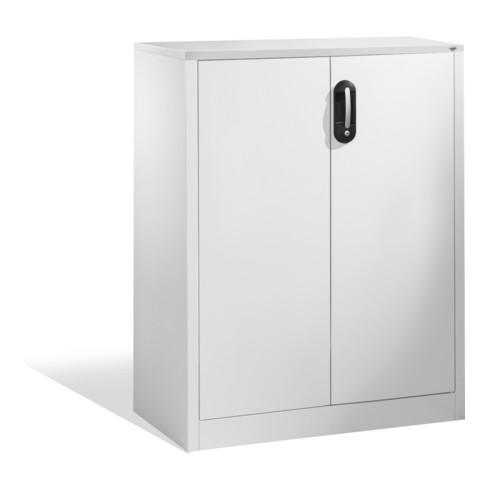 Buffet porte-documents Acurado de C+P avec portes battantes, 3 hauteurs de classeurs, H1200xL930xP400mm Façade gris clair Corps gris clair