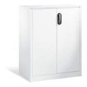 Buffet porte-documents Acurado de C+P avec portes battantes, 3 hauteurs de classeurs, H1200xL930xP500mm Façade blanc pur Corps blanc pur-1