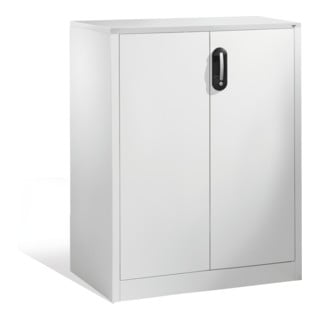 Buffet porte-documents Acurado de C+P avec portes battantes, 3 hauteurs de classeurs, H1200xL930xP500mm Façade gris clair Corps gris clair