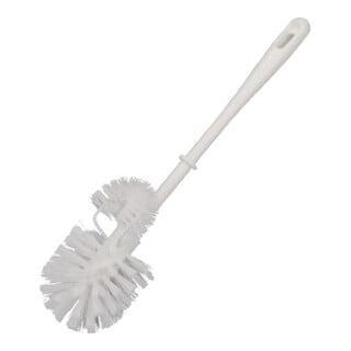 BÜMAG Brosse ronde, blanche, avec bord, 360 mm L, Ø 84 mm