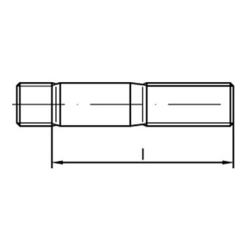 BUMAX DIN 938 Stiftschraube entspr. DGRL M8x30 Edelstahl A4 88 blank