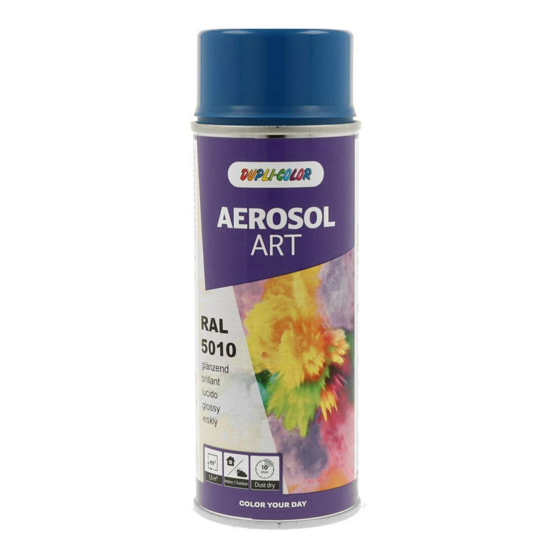 Buntlackspray AEROSOL Art enzianblau glänzend RAL 5010 400 ml Spraydose