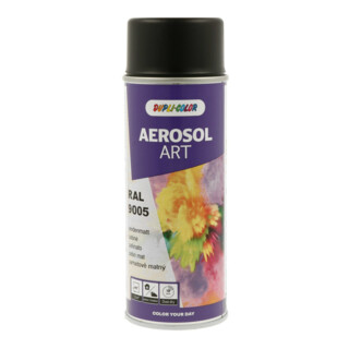 Buntlackspray AEROSOL Art noir profond satiné RAL 9005 400 ml aérosol