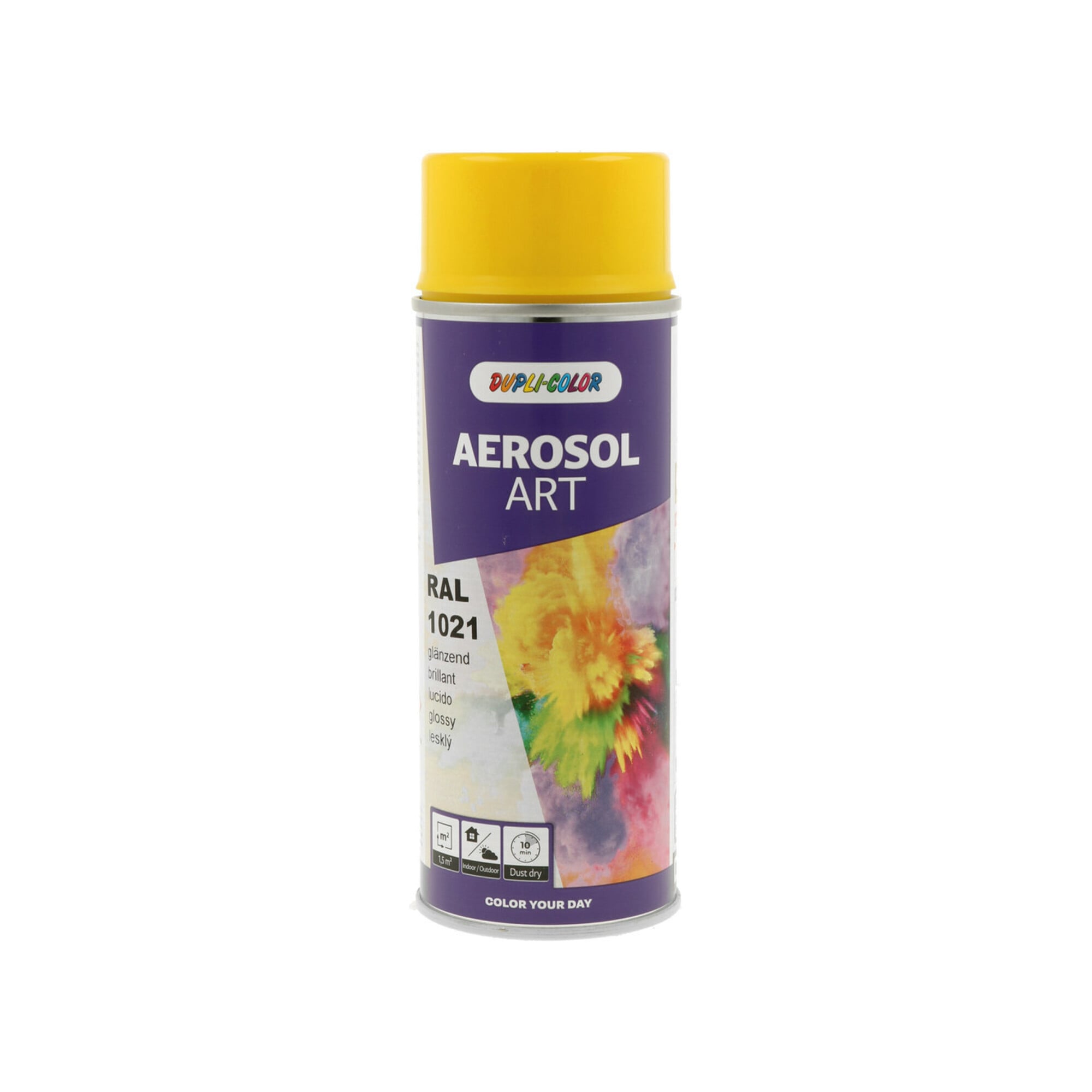 Buntlackspray AEROSOL Art rapsgelb glänzend RAL 1021 400 ml Spraydose ; European Aerosols