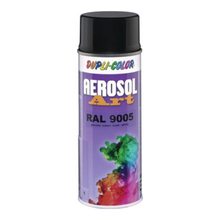 Buntlackspray AEROSOL Art tiefschwarz glänzend 9005 400 ml Spraydose DUPLI-COLOR