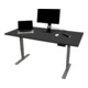Bureau à réglage en hauteur électrique STIER THA 120x80 cm, noir/noir