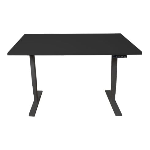 STIER Bureau à hauteur réglable électriquement THA noir/noir
