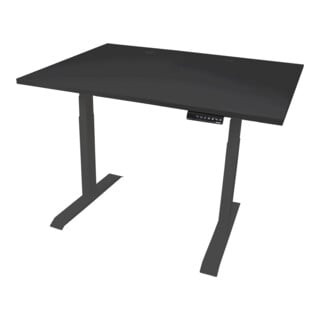 STIER Bureau à hauteur réglable électriquement TSR noir/noir