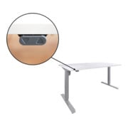 STIER Bureau électrique réglable en hauteur 501-33 blanc mel. 68-118cm-4