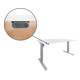 Bureau &agrave; r&eacute;glage en hauteur &eacute;lectrique STIER 501-33 160x80 cm, m&eacute;lamin&eacute; blanc, 68-118 cm-2