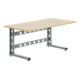 Bureaux l 1306 x l 620 x H 692 aluminium gris Bito RAL 9007-1
