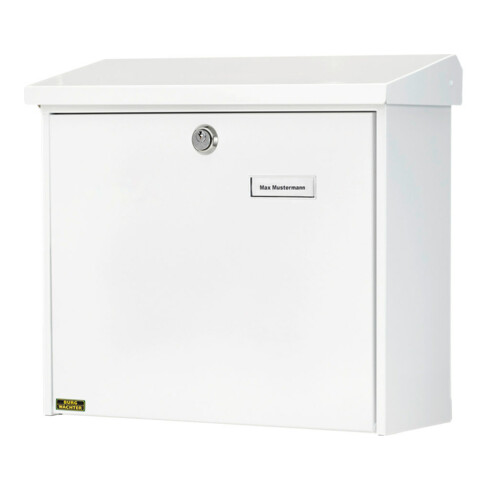 Burg-Wächter Boîte aux lettres Comfort 913 W verrouillable blanc galvanisé