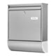 BURG-WÄCHTER Briefkasten Borkum-Set 38770 Ni H.422mm L.362mm P.100mm VA DIN C4