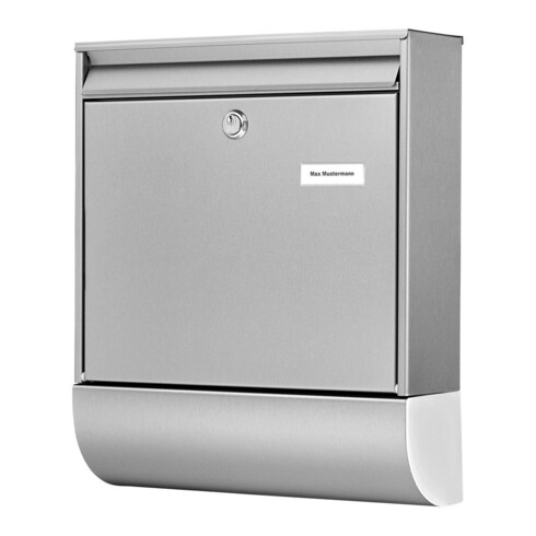 BURG-WÄCHTER Briefkasten Borkum-Set 38770 Ni H.422mm L.362mm P.100mm VA DIN C4
