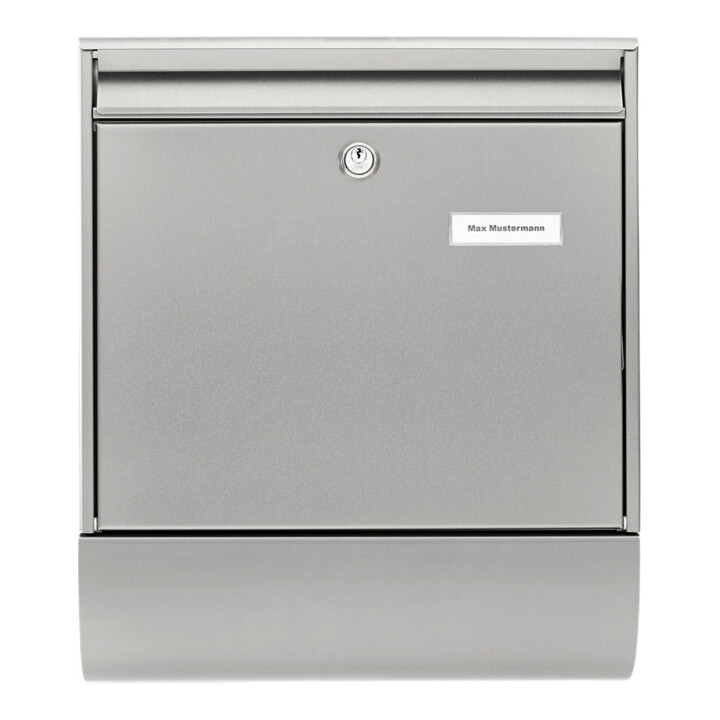 BURG-WÄCHTER Briefkasten Borkum-Set 38770 Ni H.422mm L.362mm P.100mm VA DIN C4