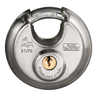 Burg-Wächter Cadenas à cylindre 21 60 Corps de serrure B.60mm VA différents cadenas