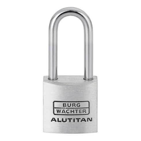 Burg-Wächter Cadenas Alutitan 770 HB 20 26 SB Aluminium massif titane