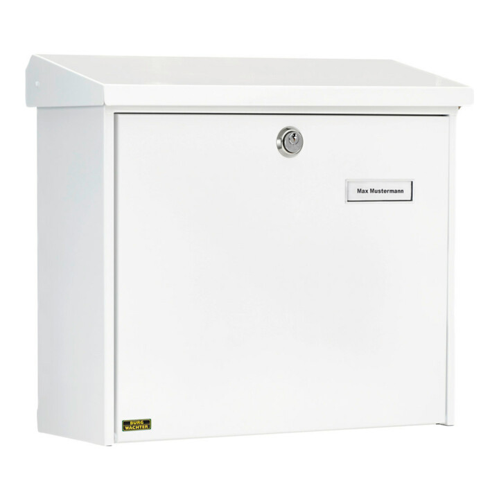 Burg-Wächter Briefkasten Comfort 913 W abschließbar weiß verzinkt