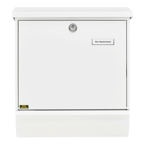 Burg-Wächter Briefkasten Comfort-Set 91300 W abschließbar weiß verzinkt