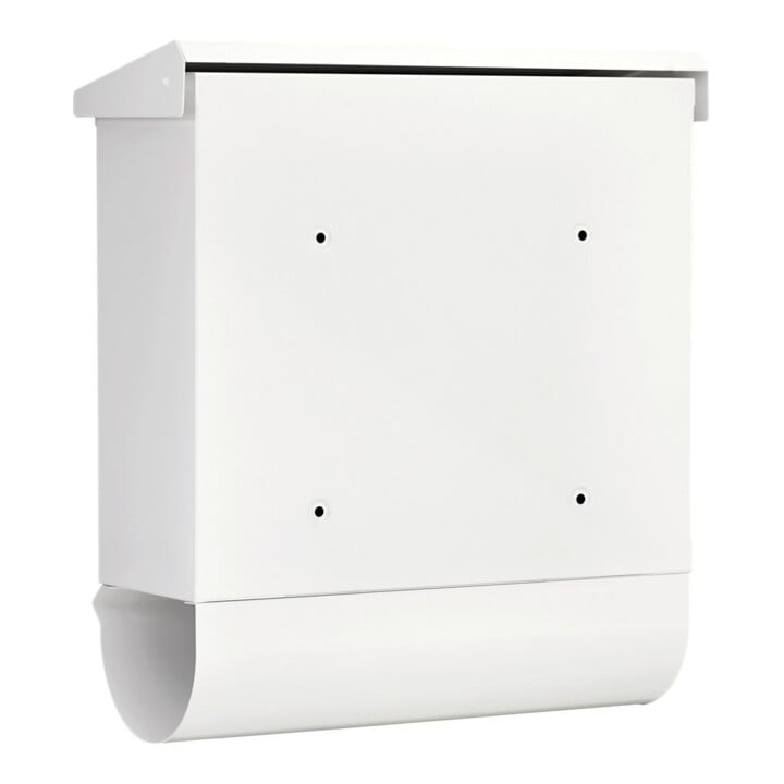 Burg-Wächter Briefkasten Comfort-Set 91300 W abschließbar weiß verzinkt