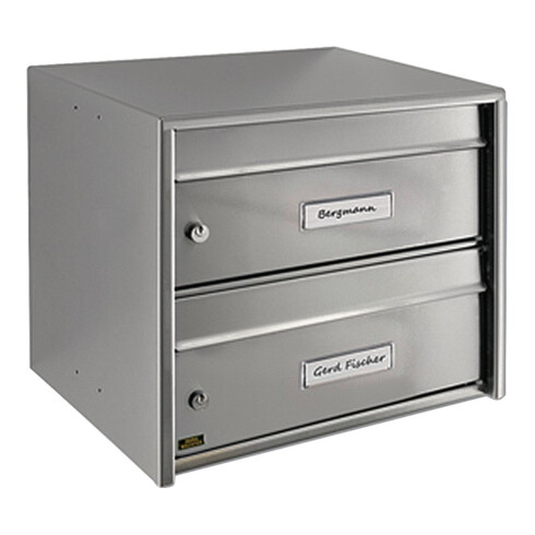 Burg-Wächter Briefkasten Dual Front 821/3821 H.360mm B.407mm T.292mm VA STA DIN C4