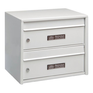 Burg-Wächter Briefkasten Dual Front 821/3821 H.360mm B.407mm T.292mm weiß STA DIN C4