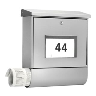 Burg-Wächter Briefkasten Malaga-Set 4400 Ni Set ER m.Schutzlack versieg.