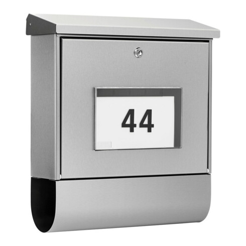 Burg-Wächter Briefkasten Malaga-Set 4400 Ni Set ER m.Schutzlack versieg.