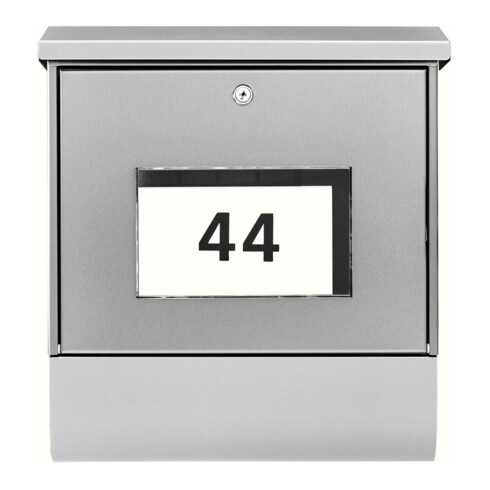 Burg-Wächter Briefkasten Malaga-Set 4400 Ni Set ER m.Schutzlack versieg.