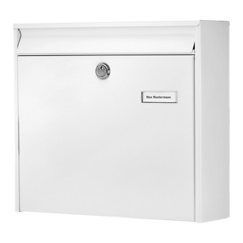 Burg-Wächter Briefkasten Potsdam H.322mm B.362mm T.100mm weiß STA DIN C4