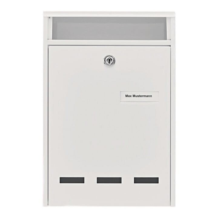 Burg-Wächter Briefkasten Wismar H.315mm B.215mm T.75mm weiß STA DIN B5