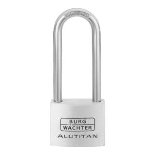 Burg-Wächter Vorhangschloss Alutitan 770 HB 40 65 SB Aluminium massiv titan