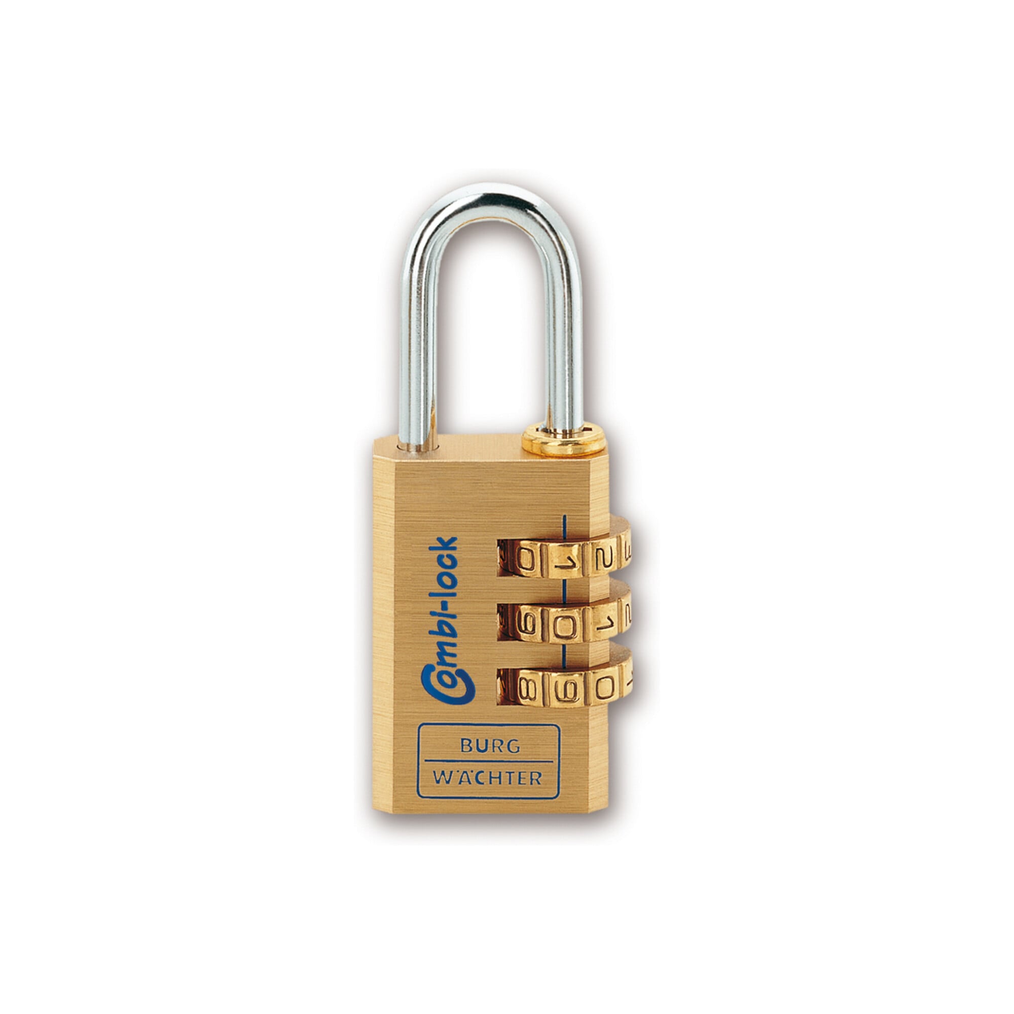 Burg-Wächter Zahlen-Vorhangschl. Combi Lock 80 Schlosskörper-B.30mm MS Zahlenroll. 3