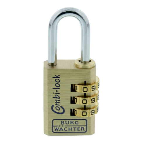 Burg-Wächter Zahlen-Vorhangschl. Combi Lock 80 Schlosskörper-B.30mm MS Zahlenroll. 3