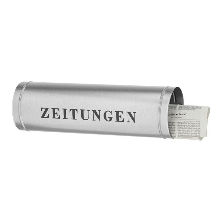 Burg-Wächter Zeitungsro. mit Deckel, 800 Si zum Anschrauben Stahlblech verzinkt
