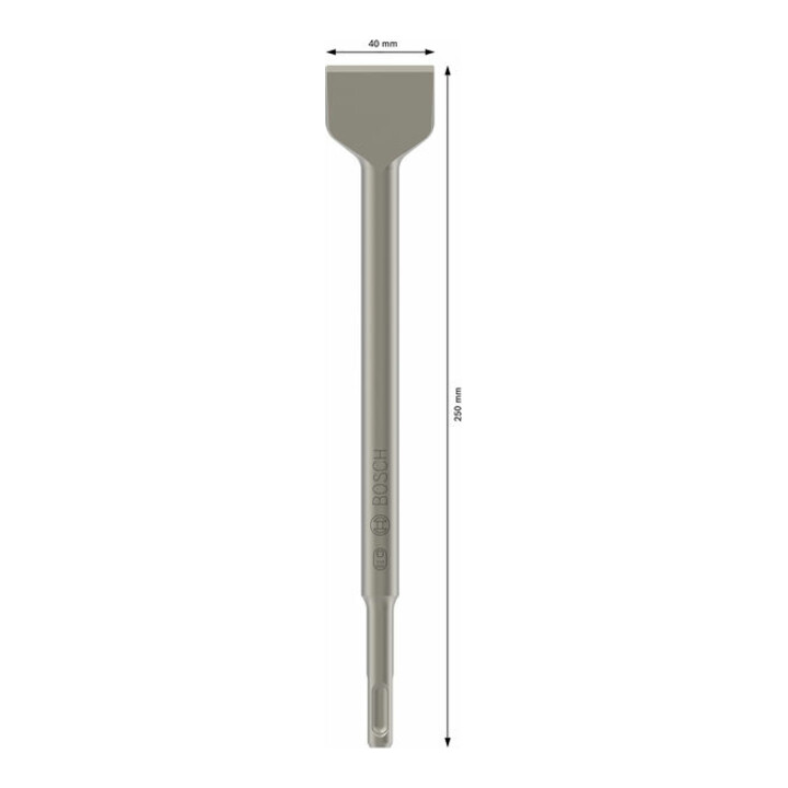 Burin à bêche Bosch avec support SDS-plus, 250 x 40 mm
