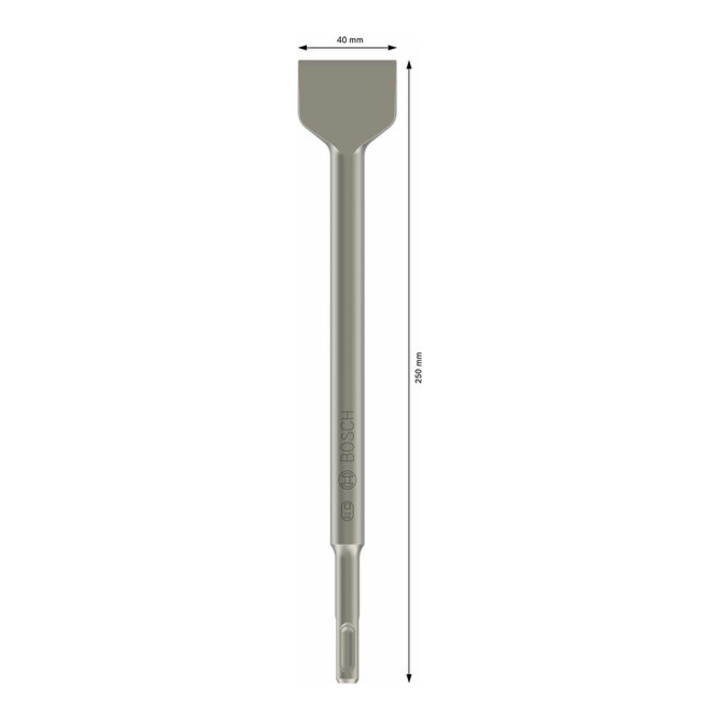 Burin à bêche Bosch avec support SDS-plus, 250 x 40 mm