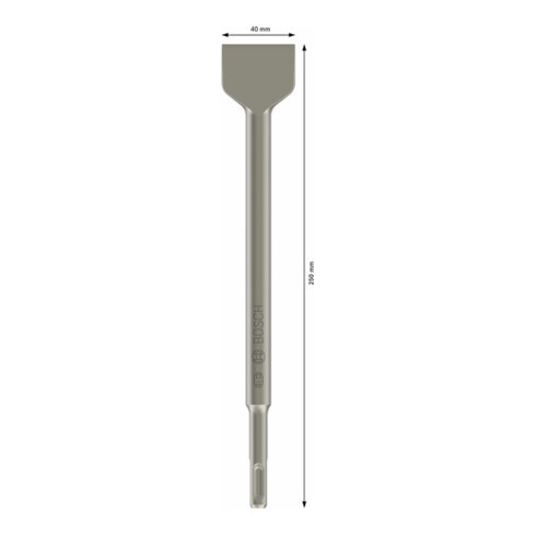 Burin à bêche Bosch avec support SDS-plus, 250 x 40 mm