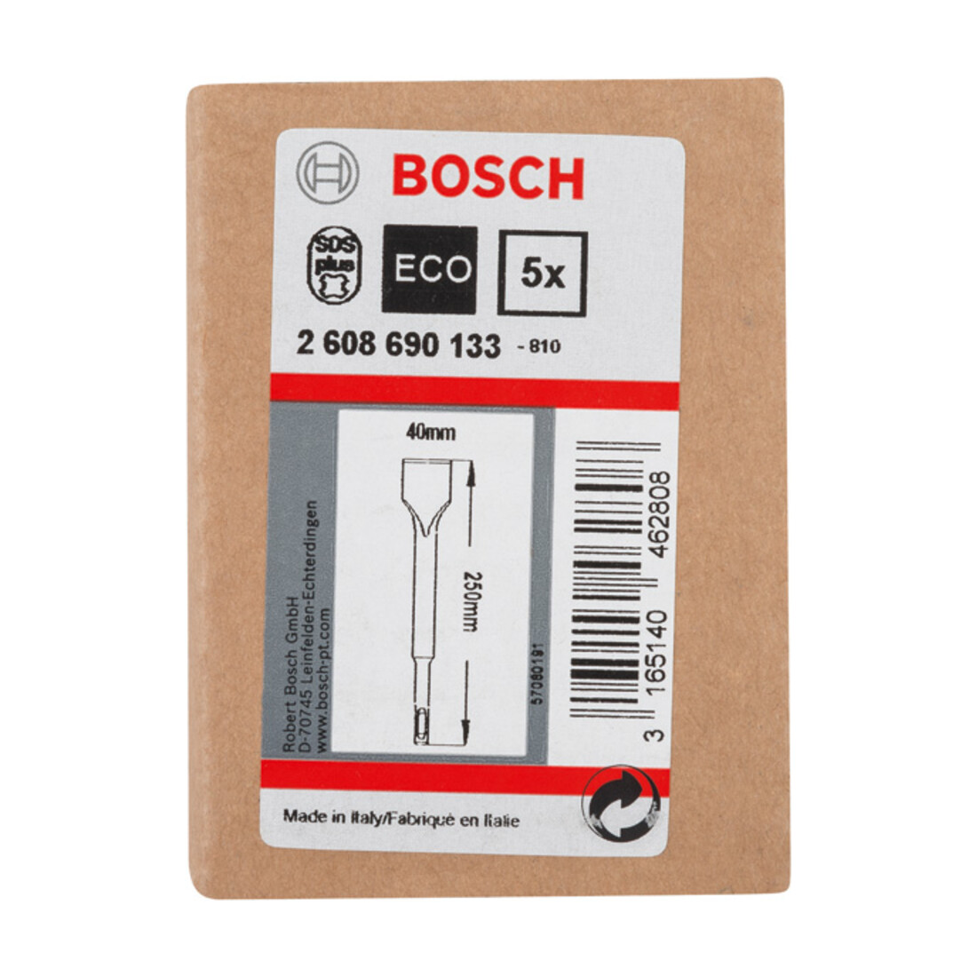 Burin à bêche Bosch avec support SDS-plus, 250 x 40 mm