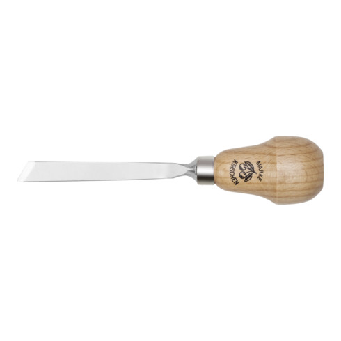 Burin à ciseler Kirschen avec manche en poire, lame droite et oblique.