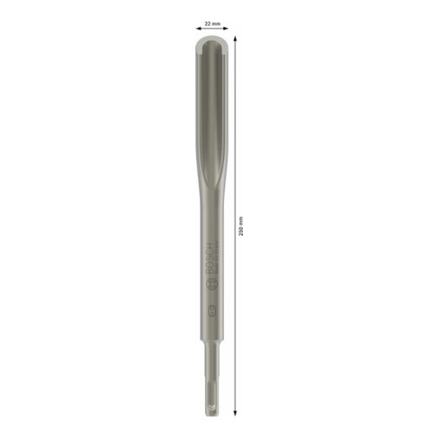 Burin à gouje creuse Bosch SDS plus 250 x 22 mm