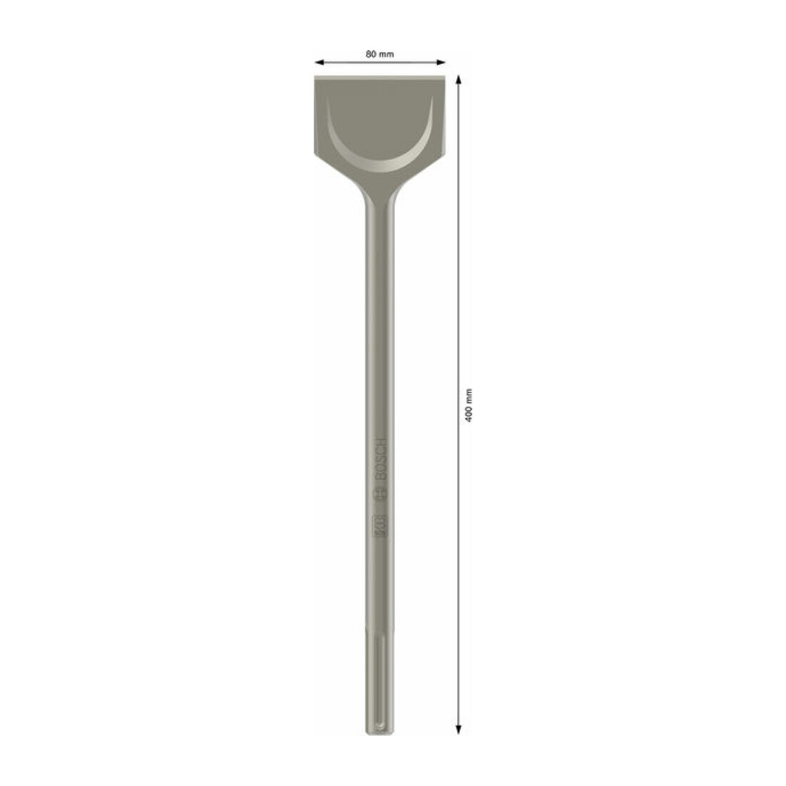Burin bêche SDS max 400 x 80 mm